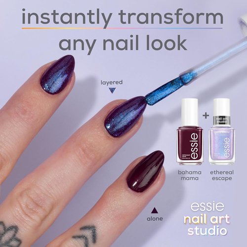 Essie Nail Art Studio Special Effects Polish - Vegan Pearl Purple Nail Polish, 0.46 Fl Oz | Lustrous Luxury