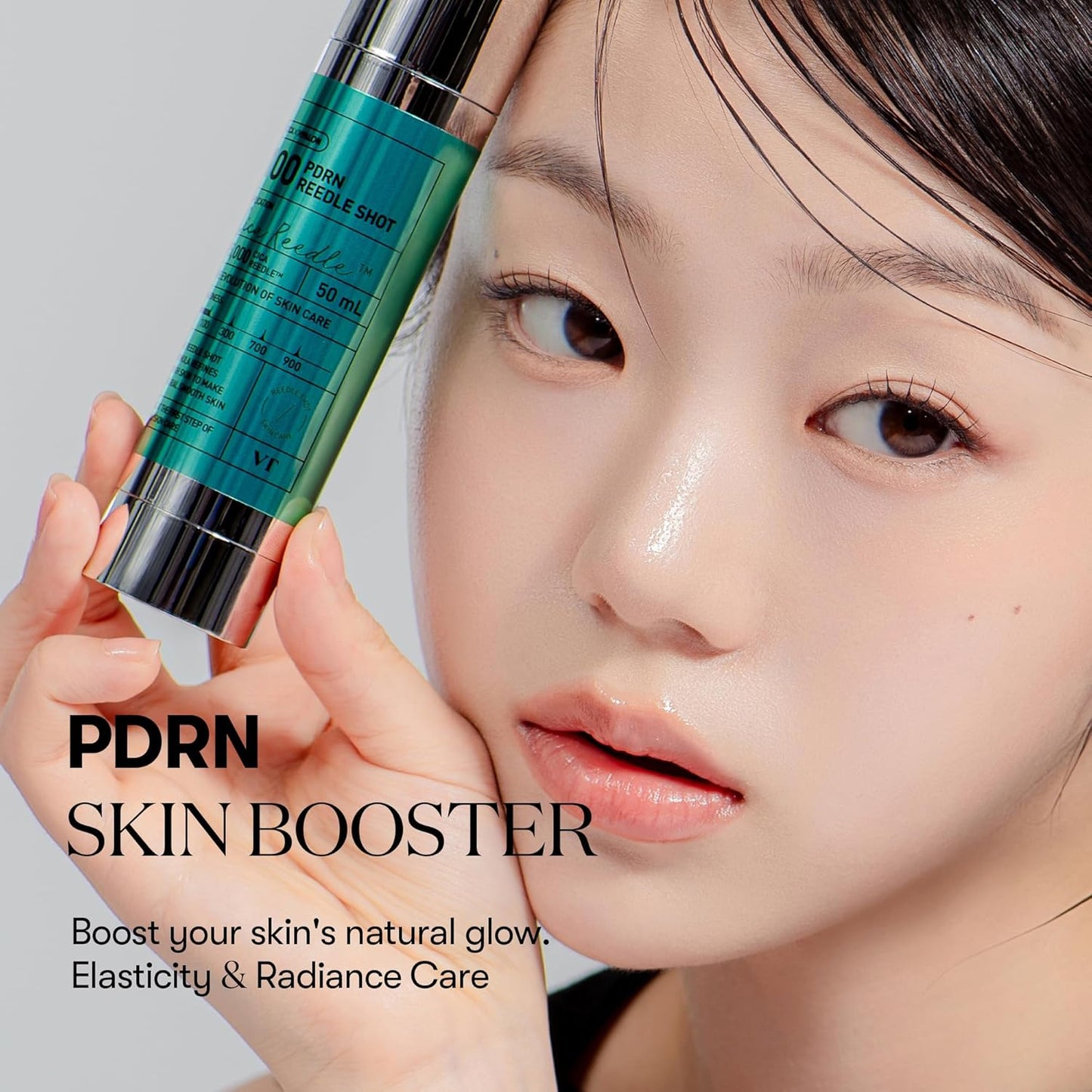 VT COSMETICS PDRN Reedle Shot 100 Serum - Vegan Microneedling Formula with Centella Asiatica | 1.69 fl oz (50ml)