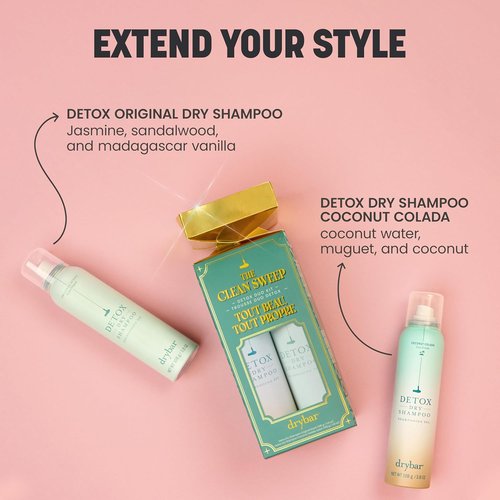 Clean Sweep Detox Duo Kit - Holiday Gift Set with Coconut Colada & Original Dry Shampoo - 2 x 3.8 oz Cans