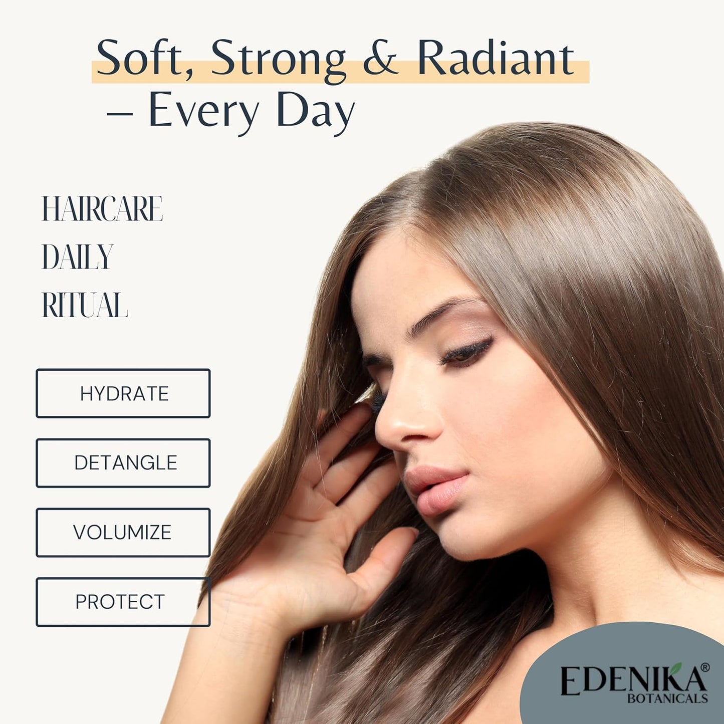Edenika Botanicals Chamomile Conditioner - Calming & Volumizing Formula | 16 fl oz, Vegan & Sulfate-Free