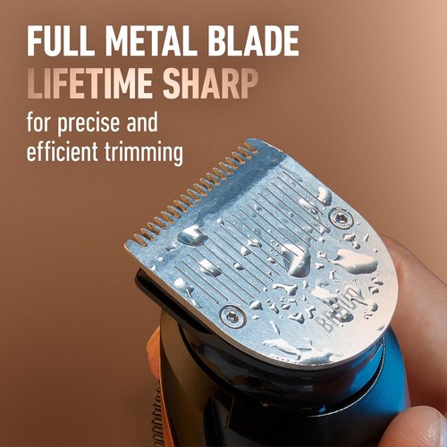 King C. Gillette Beard Trimmer PRO - 40 Length Settings, Cordless Design, Includes T-Blade & Accessories