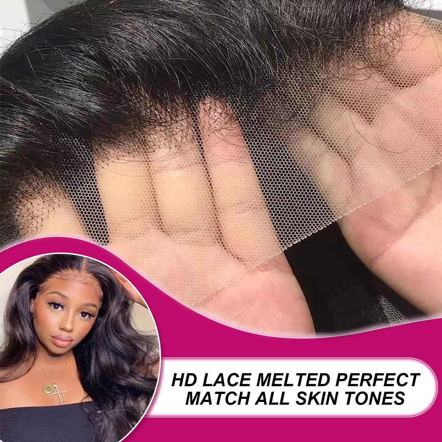 HD Lace Frontal Closure Human Hair 13x4 Body Wave Lace Frontal Pre Plucked with Baby Hair Ear to Ear Frontal 130% Density Brazilian Virgin Frontals Human Hair for Women （10 inch）