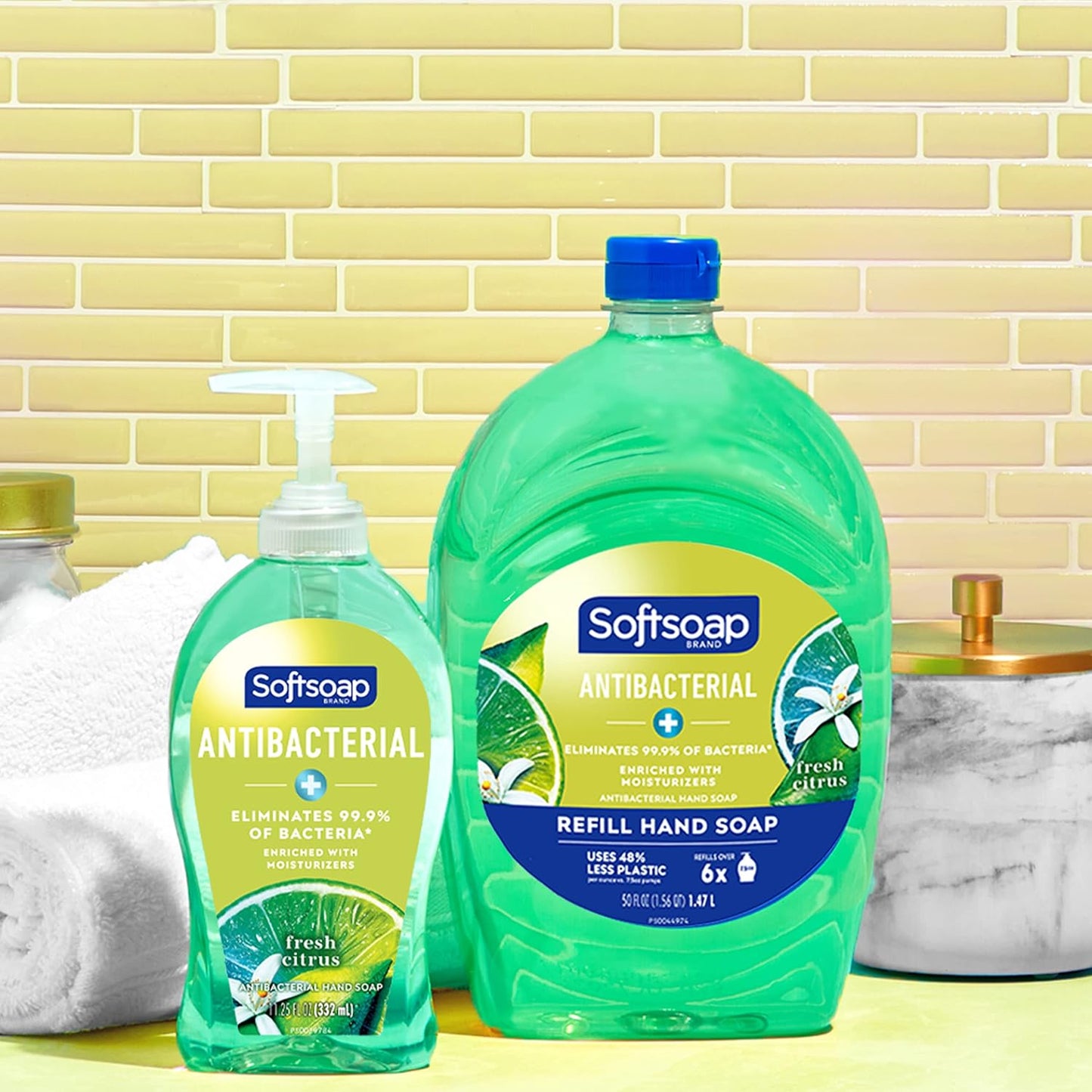 Softsoap Antibacterial Liquid Hand Soap - Fresh Citrus Scent | 11.25 Ounce, 6 Pack