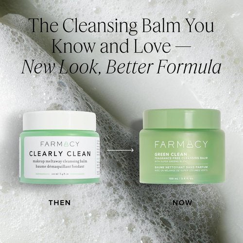 Farmacy Green Clean Makeup Remover Balm - Gentle Cleansing Oil for Sensitive Skin | Hydrates & Softens (200ml)