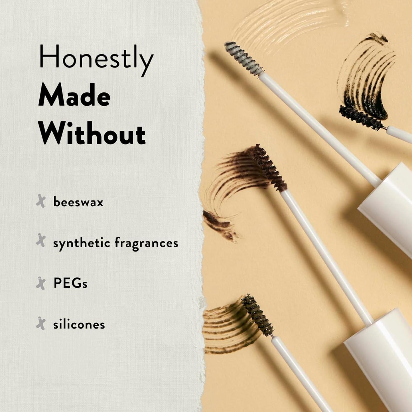 Honest Beauty Brow Gel - Fuller Looking Brows with Castor Oil & Red Clover | EWG Verified, Vegan, 0.05 fl oz