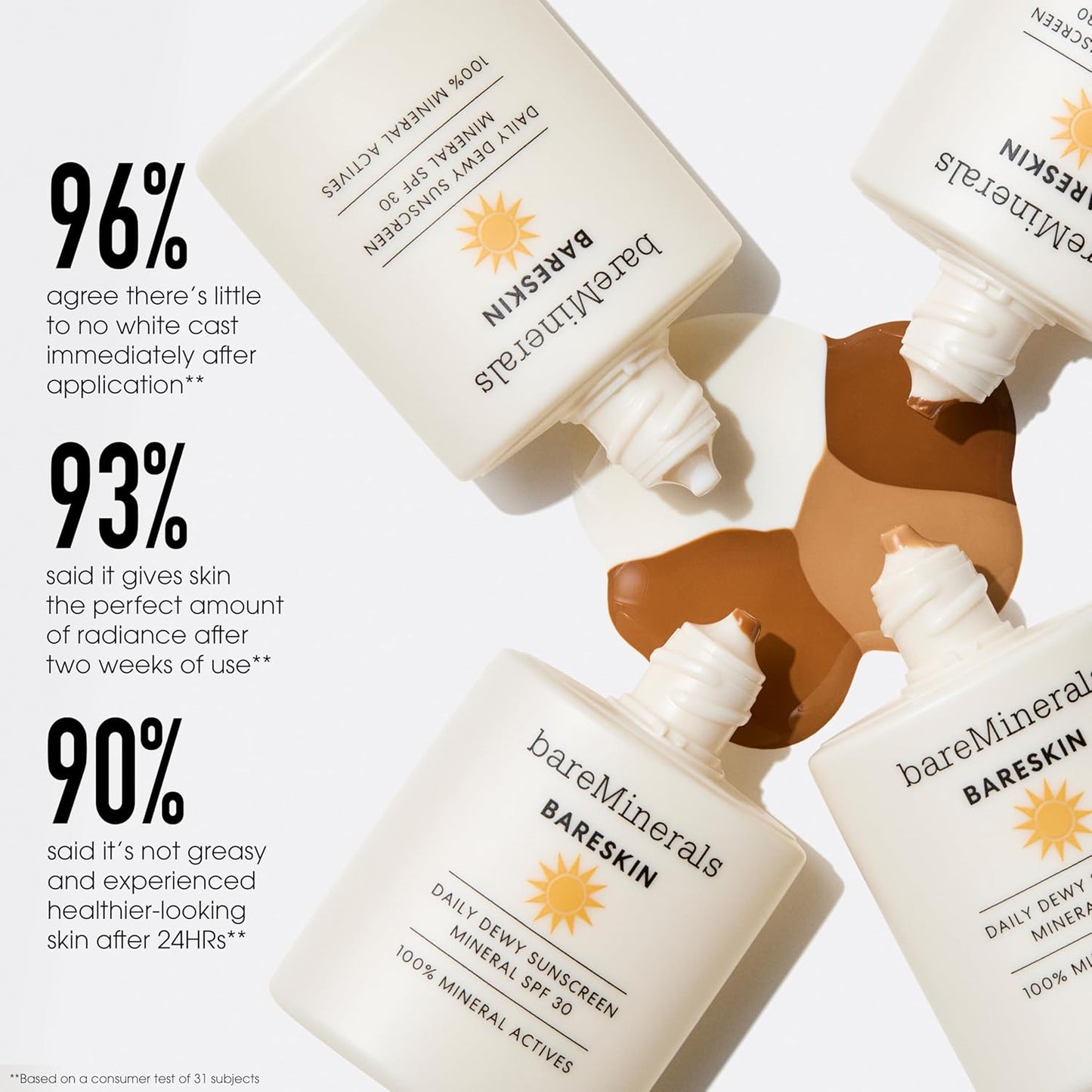 bareMinerals Daily Dewy Sunscreen - Hydrating SPF 30 Face Sunscreen with Niacinamide | Lightweight, No White Cast, Broad Spectrum Protection
