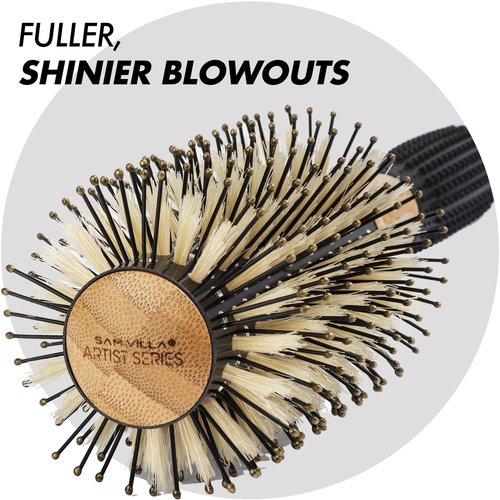 Sam Villa Artist Series Hair Brush - Nylon & Boar Bristle Spiral Thermal Styling Tool