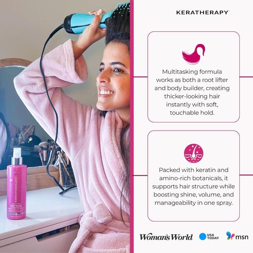 Keratherapy Keratin Infused Volume Root Boost Spray - 8.5 fl. oz. | Boost Hair Volume with Kerabond Technology & Hemp Seed Oil