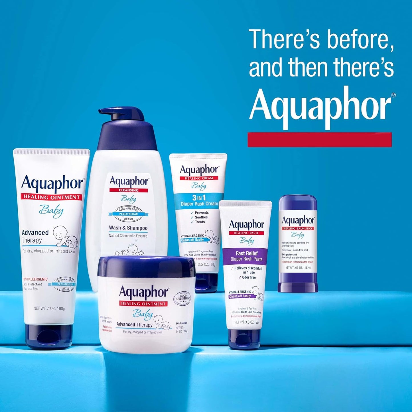 Aquaphor Baby Wash & Shampoo - Unscented Gentle Formula in 25.4 Fl Oz Pump Bottle