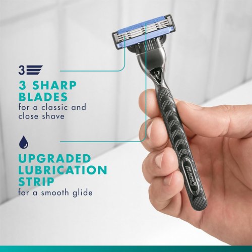 Gillette Mach3 Razor Blades - 15 Count Men's 3-Blade Razor Refills for a Smooth Shave