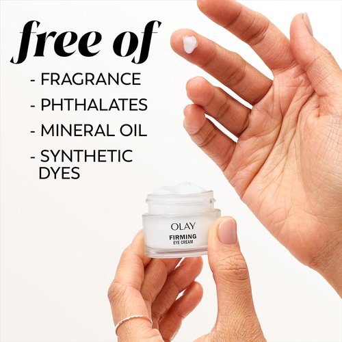Olay Firming Eye Cream - Fragrance-Free Collagen Peptide for Firm Skin, 0.5 Fl Oz
