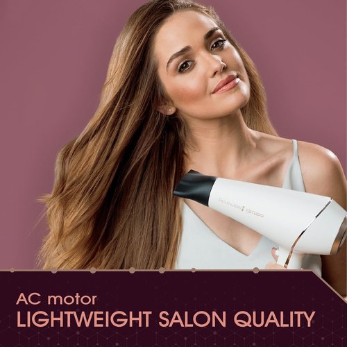 Remington Pro Ionic Hair Dryer - 1875W Power, Diffuser & 3 Heat Settings | Includes 2 Concentrators & Clips