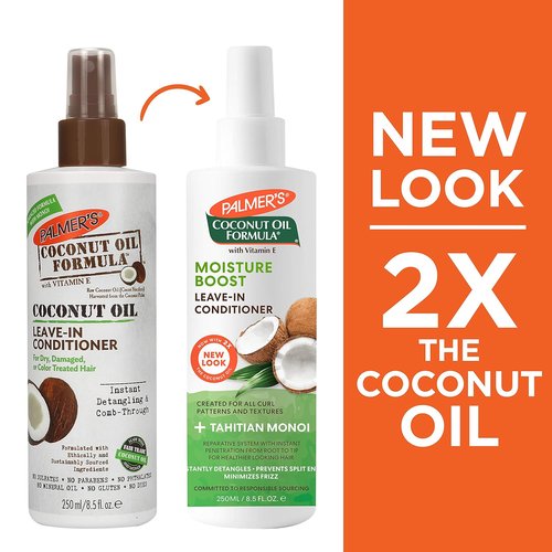 Palmer's Coconut Oil Leave-In Conditioner Spray - Instantly Detangles & Hydrates Curly Hair | 8.5 Ounce