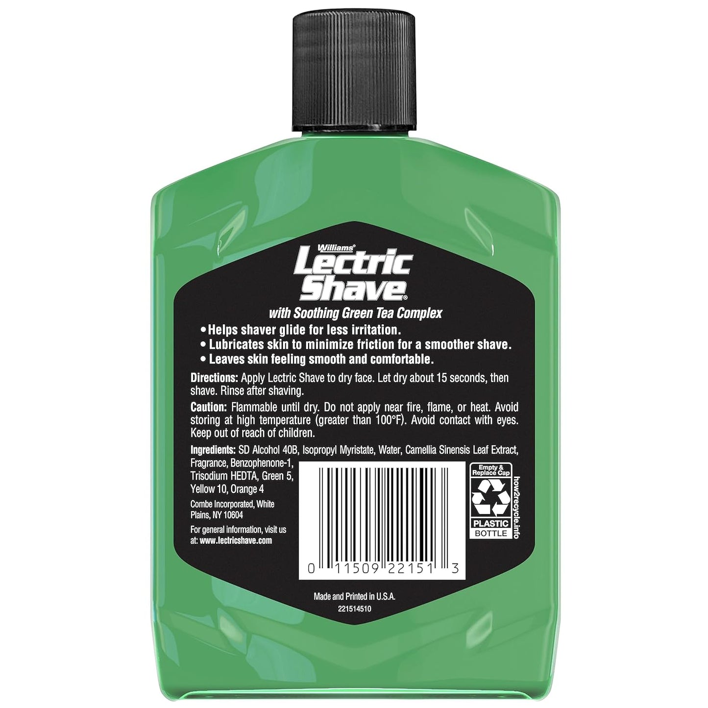 Williams Lectric Shave Pre-Shave Lotion - 7 Ounce Electric Razor Preparation