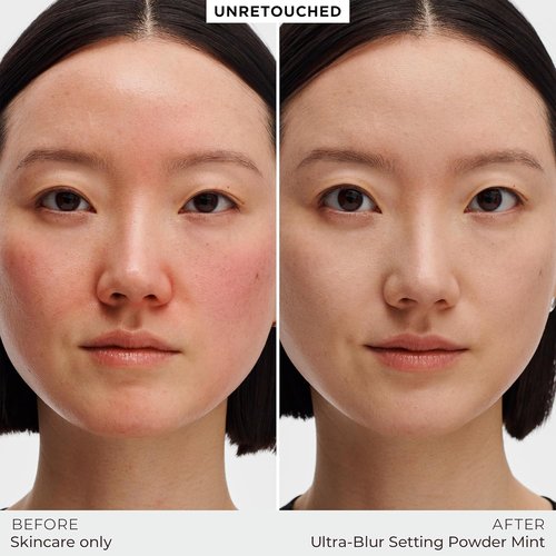 Laura Mercier Translucent Loose Talc-Free Setting Powder - Ultra-Blur, 16HR Hydration, Mint Green Color Corrects Redness