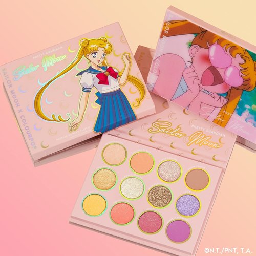 ColourPop x Sailor Moon Pretty Guardian Makeup Palette - Pastel Shadows with Metallic & Matte Finishes (0.5 oz)