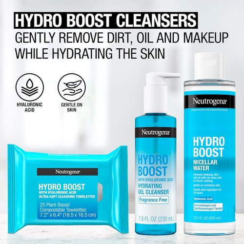 Neutrogena Hydro Boost Micellar Water - Hydrating Cleansing Solution for Sensitive Skin | 13.5 fl oz