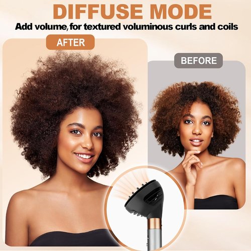 Dyson Wave Curl Diffuser Attachment - Upgraded Hair Diffuser Nozzle for Faster Curl Definition | Grey