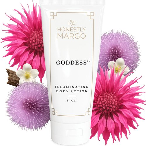 Honestly Margo Goddess Shimmer Body Lotion - Luxury Golden Moisturizer for Soft Skin Glow | 6 Oz