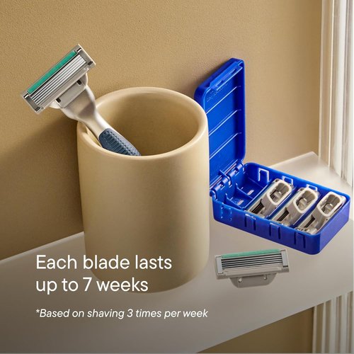 Harry's Razor for Men - Premium Handle with Advanced Pivoting System - Shaving Kit in Clay