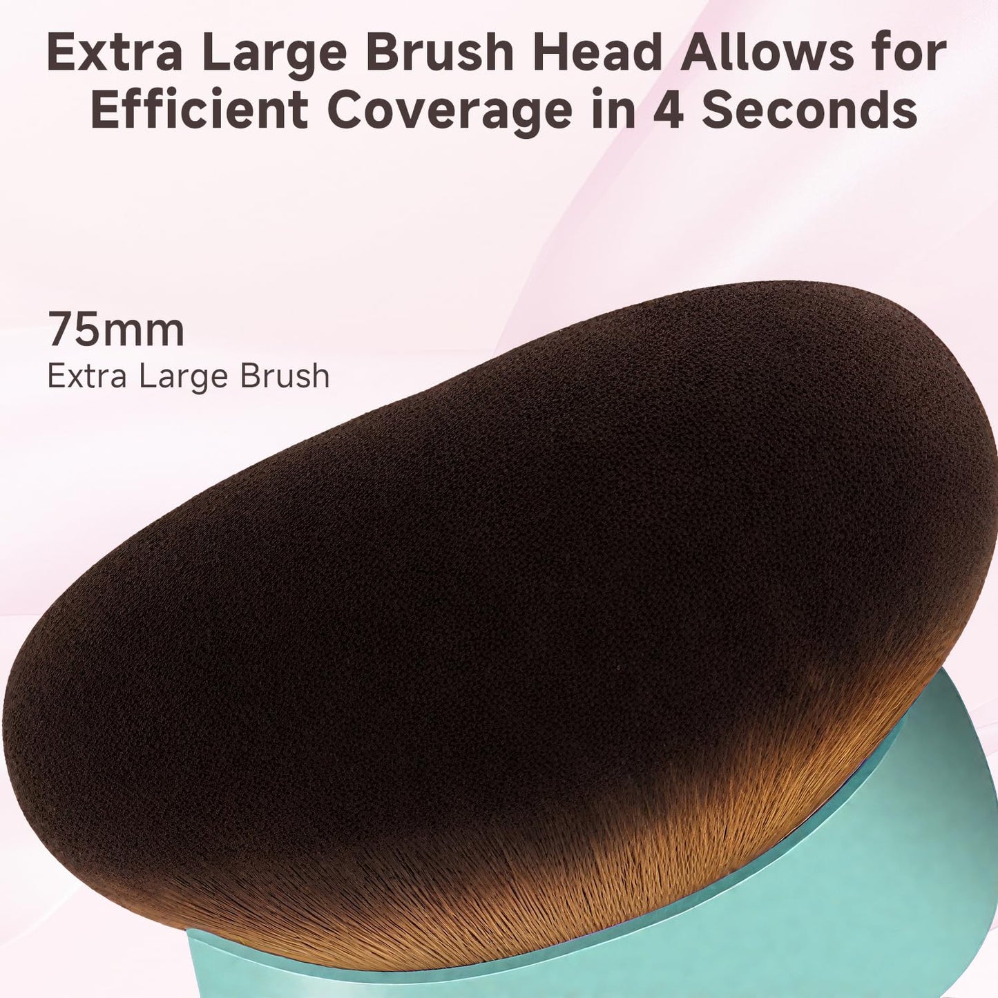 Skiennix Extra Large Body Brush - Makeup Blend & Blur Tool for Self Tanner, Bronzer & Foundation | Beige