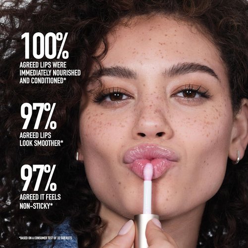 bareMinerals Nourishing Lip Oil - Ultra-Hydrating, Non-Sticky Formula with 9 Botanical Oils & Hyaluronic Acid for Soft, Smooth Lips