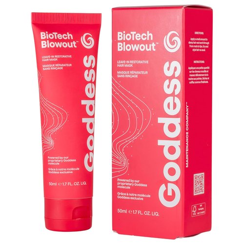 Goddess Maintenance Biotech Blowout Leave-In Hair Mask - 8-Hour Frizz Control & Heat Protection, 1.7 Fl Oz