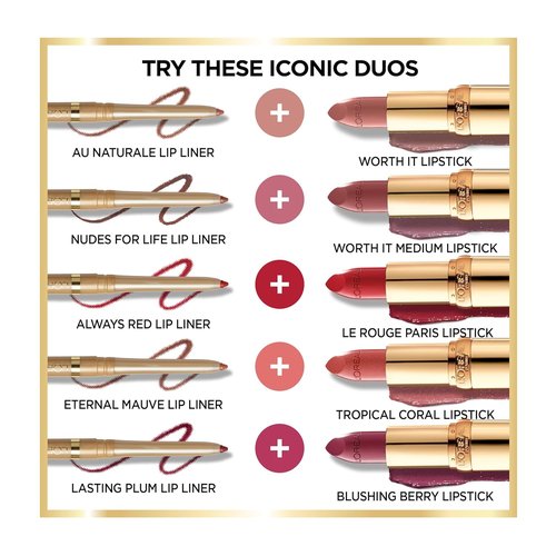 L'Oreal Paris Colour Riche Lipstick - Creamy Hydrating Formula with Argan Oil & Vitamin E | Ballerina Shoes, 1 Count