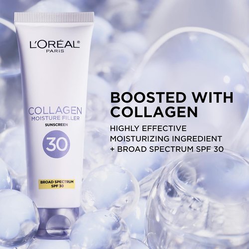 L'Oreal Paris Collagen Moisture Filler Face Cream - Anti-Aging SPF 30 Moisturizer with Serum Sample