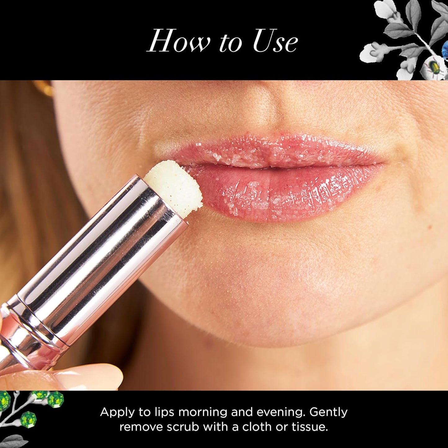butter LONDON Lippy Lip Scrub Stick - 100% Natural Sugar Exfoliator for Nourished, Hydrated Lips