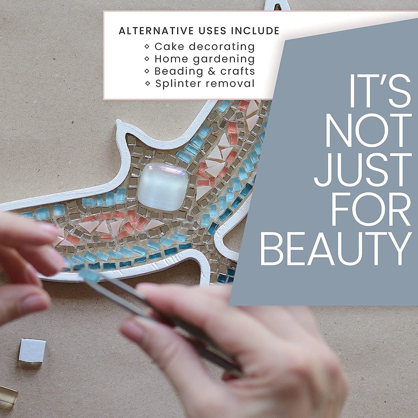 Tweezer Guru Tweezers for Women - Slant Pointed Precision Tweezers for Eyebrows & Ingrown Hair Removal - Blackhead and Splinter Tweezer with Sharp Needle Nose Point for Plucking (Purple)