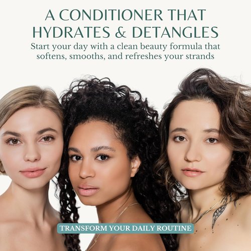 Edenika Botanicals Peppermint Conditioner - Refreshing & Hydrating Formula | 16 fl oz, Vegan, Sulfate-Free