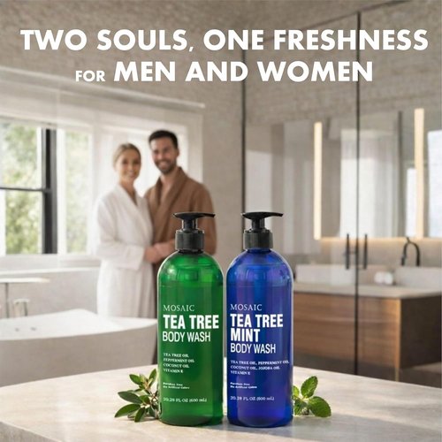 Anatolia Daphne Tea Tree Body Wash - Soothing Gel with Vitamin E for Jock Itch & Eczema | 20.2 FL Oz (Pack of 2)