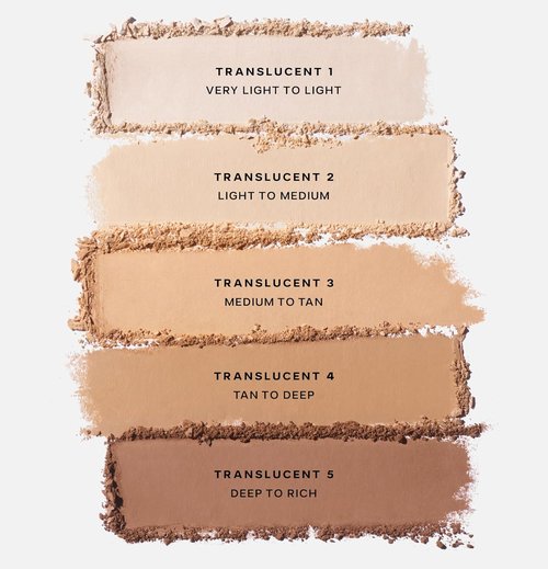Saie Slip Tint Baked Setting Powder - Translucent Face Makeup for Natural Radiance - Blurs & Brightens - Translucent 2 (0.24 oz)