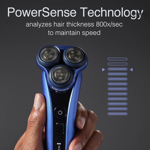Remington Limitless X7 Shaver - Titanium Blades & Power Sense Tech | Waterproof Rotary Electric Shaver for Sensitive Skin