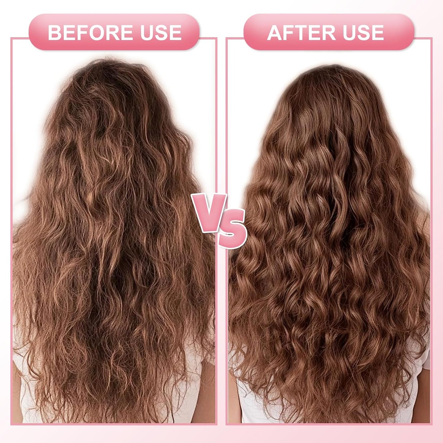 Skiennix Curly Hair Brush - Curl Defining Styling Tool for Women | Pink Color