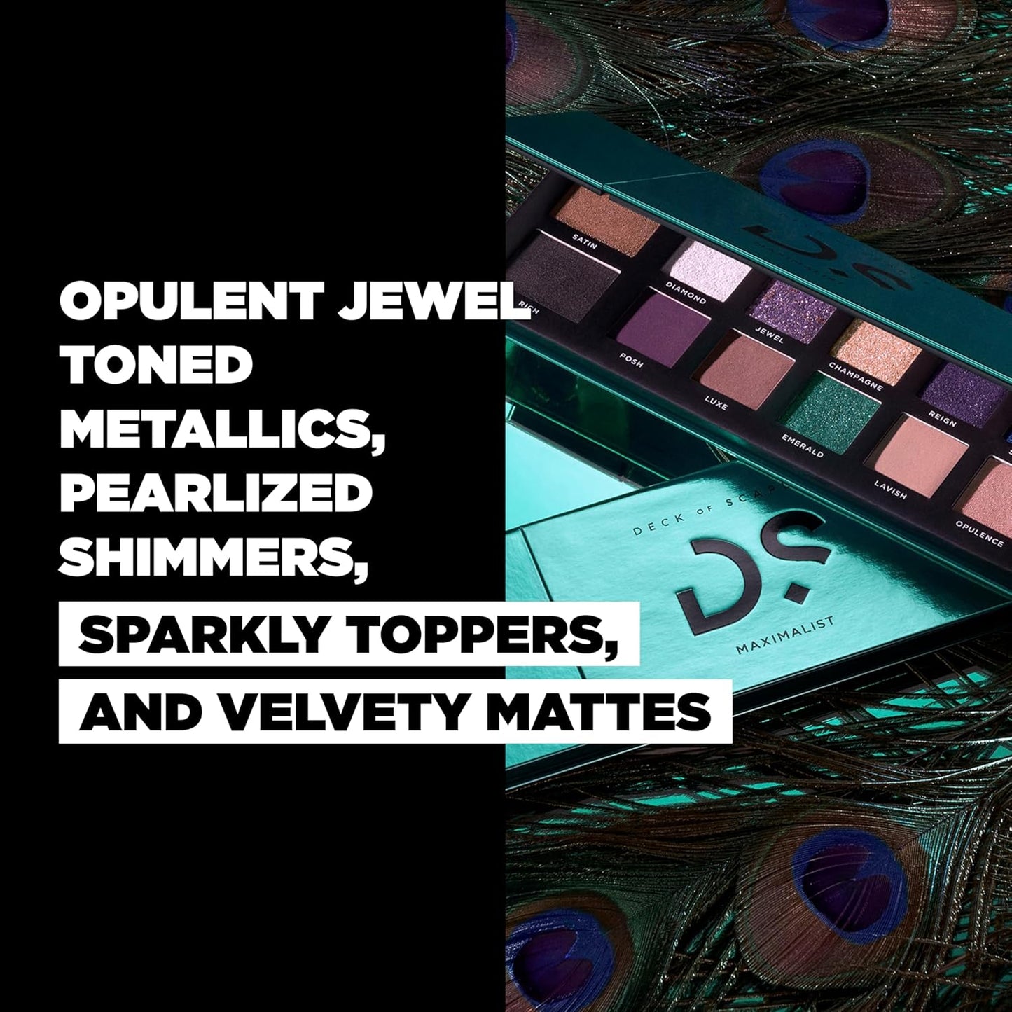 Deck of Scarlet Eyeshadow Palette - Long-Wearing, Maximalist Clean & Vegan Formula with Rich Colors