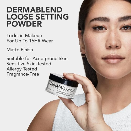 Dermablend Loose Setting Powder - Lightweight Face Makeup & Finishing Powder for All Skin Tones