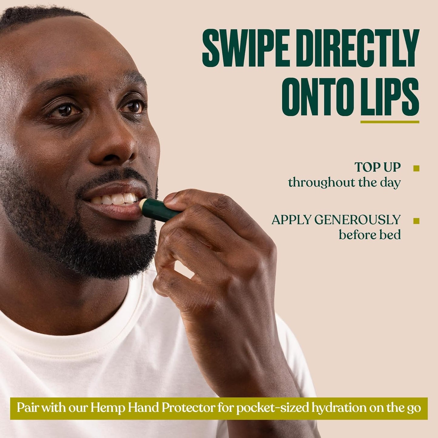 The Body Shop Hemp Lip Care - Heavy Duty Moisturization | 0.14 Oz | Green