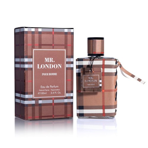 Mr London for Men Eau De Parfum - Refined Amber Woody Fragrance - Fresh Bergamot & Warm Cinnamon - 100ml Bottle