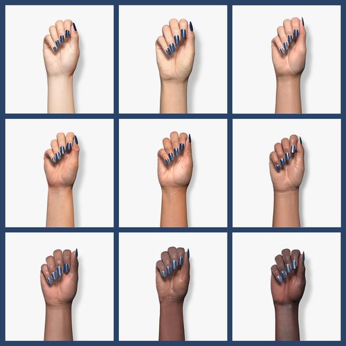 Beetles Blue Gel Nail Polish, 1Pcs 15ML In the Grayish Navy Blue Color Gel Polish Soak Off Nail Art Manicure Salon DIY Uv Nail Lamp Design Decoration at Home