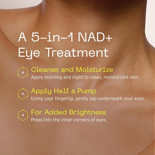 Aramore NAD+ Renewing Eye Cream - Brightens Dark Circles, De-Puffs & Hydrates - 15ml
