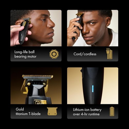 LithiumFX Ergonomic Hair Trimmers for Men - Corded & Cordless Versatility