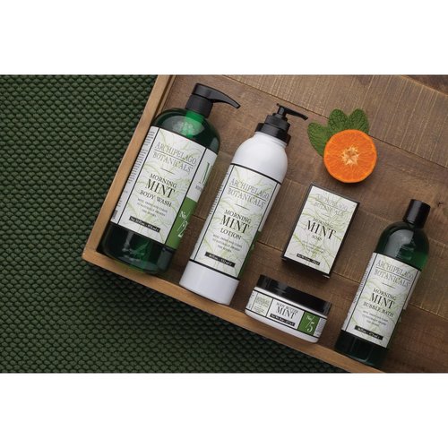 Archipelago Botanicals Morning Mint Body Wash - Moisturizing Shower Gel for Dry Skin | 33 oz, Paraben-Free