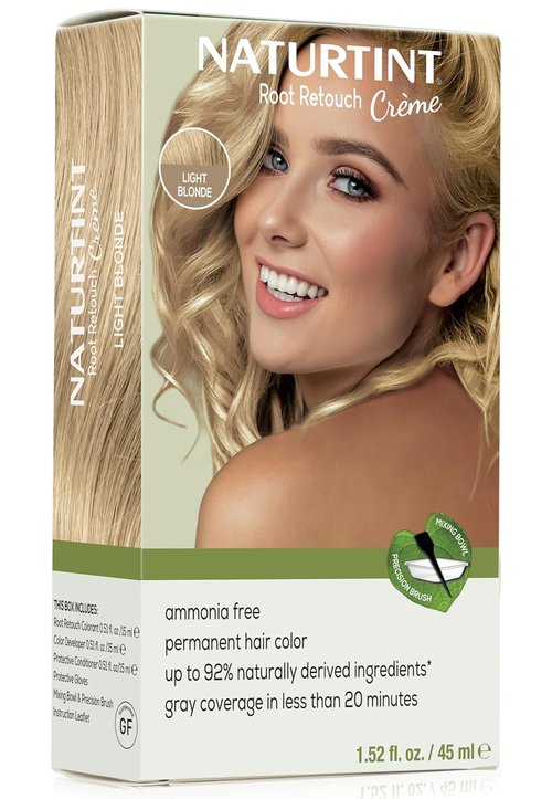 Naturtint Light Blonde Hair Color - Ammonia-Free Root Retouch Crème, Conceals Grays, 1.52 Fl Oz