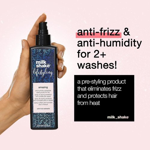 milk_shake Lifestyling Anti-Humidity Spray - Frizz Control & Heat Protectant, 6.8 Fl Oz