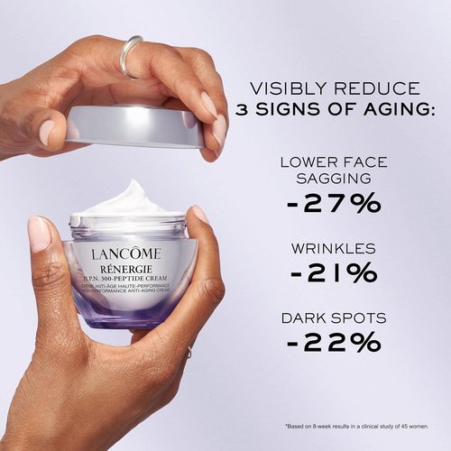 Lancôme Rénergie Skincare Trial Gift Set - Anti-Aging Routine with Genifique, Day/Night Cream & Eye Cream (1.6 Fl Oz)