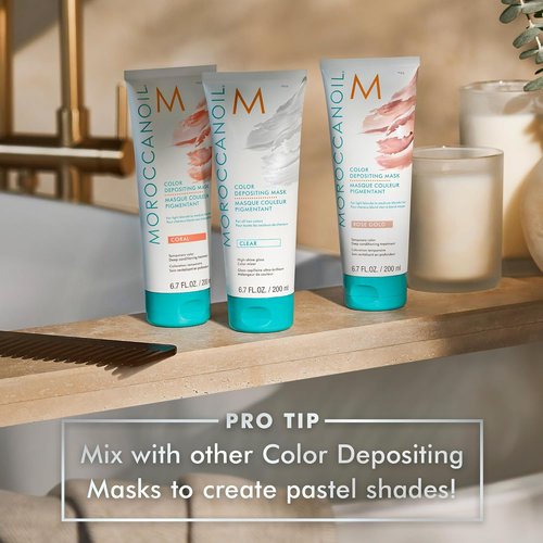 Moroccanoil Color Depositing Mask - Clear Treatment for Vibrant Hair Color | 8.5 oz
