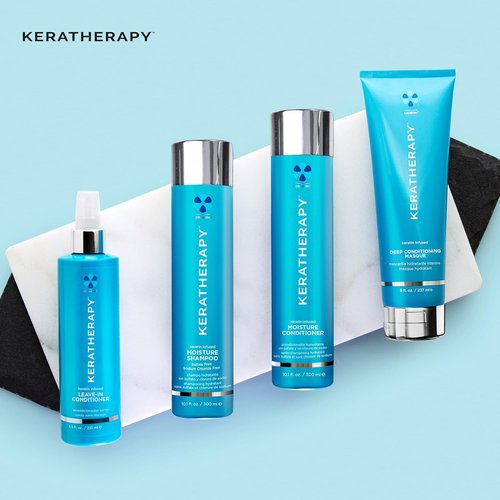 Keratherapy Keratin Infused Moisture Shampoo - Anti-Frizz Formula for Oily Scalp & Dry Ends | 10.1 fl. oz.