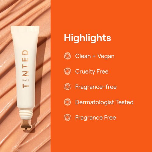 Live Tinted Superhue Brightening Eye Cream - Instantly Refreshes & Hydrates - Cooling Applicator with Niacinamide & Vitamin C - 0.5 fl oz